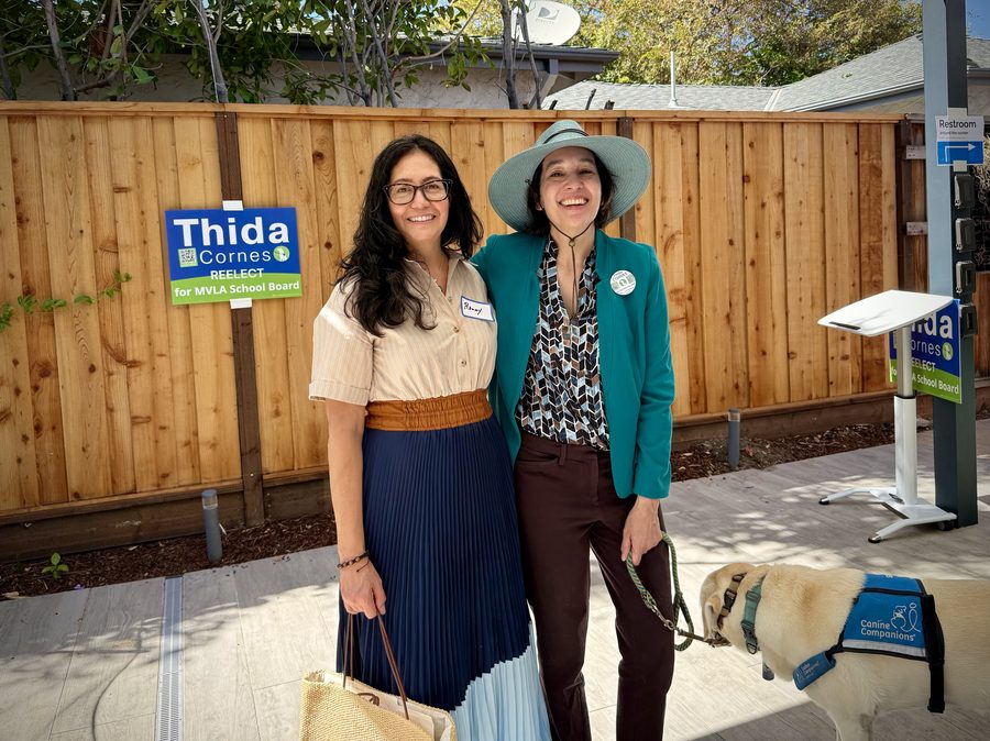 Rommy Kushner at a campaign event for Thida Cornes